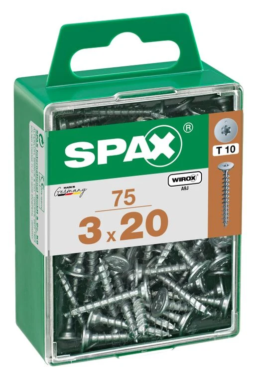 Spax achterwandschroef T-star plus discuskop 3x20mm 75st
