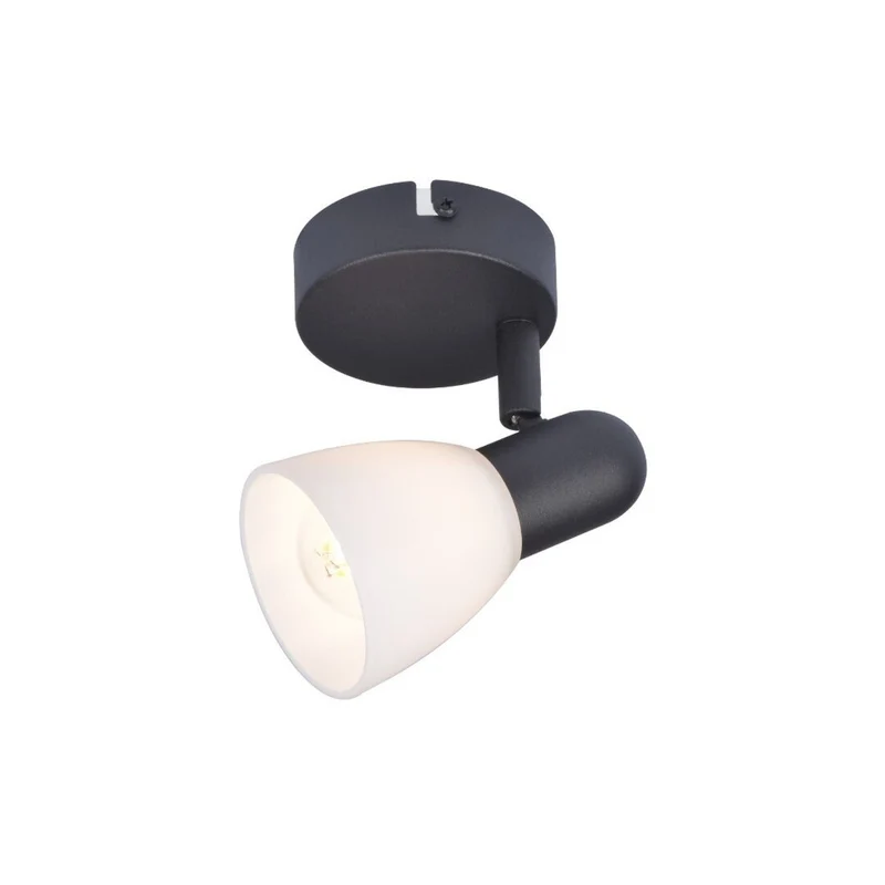 Rabalux plafonnier, spot, filetage E14, IP20, noir, Soma