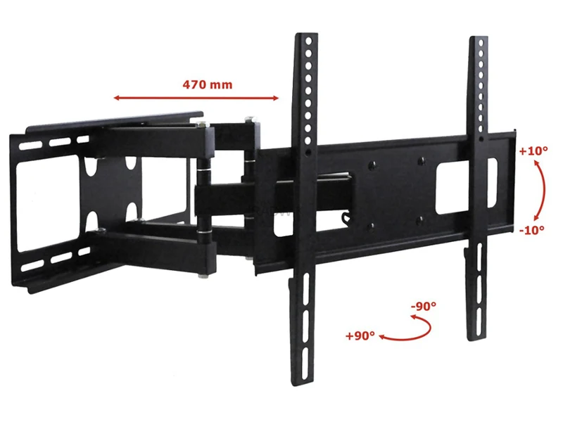 ART - TV-beugel voor TV LED / LCD / Plasma 23-55 "45kg AR-70 - Zwart