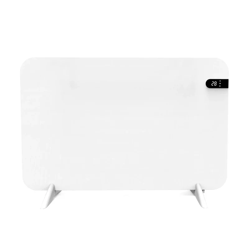 Cronos elektrische radiator, kleur wit, vermogen 450 W, verwarming van ruimtes tot 14 m², ingebouwde thermostaat, bediening met afstandsbediening, functie voor het detecteren van open ramen, voetjes meegeleverd, WFH-450TW