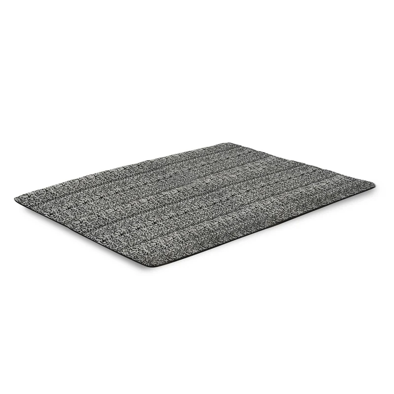 Pluche tapijt, imitatie konijnenbont, antislip, 120 x 160 cm, Siberisch patroon, DYWRAB120/160SYB