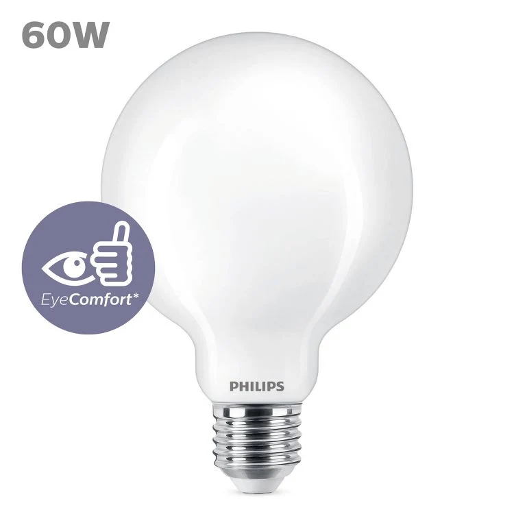 Philips LED lamp globe E27 mat warm wit 6W 806LM