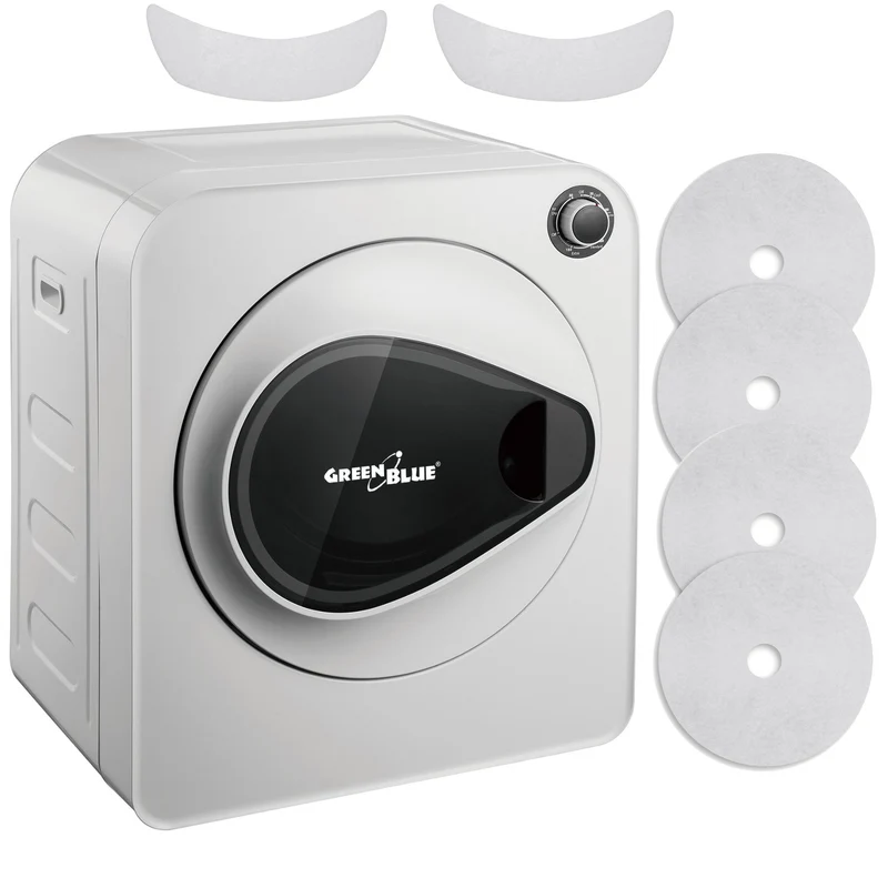 GreenBlue elektrische wasdroger voor kleding, 3kg lading, GB405+ 2st. GreenBlue GB483 wasdroger filterset