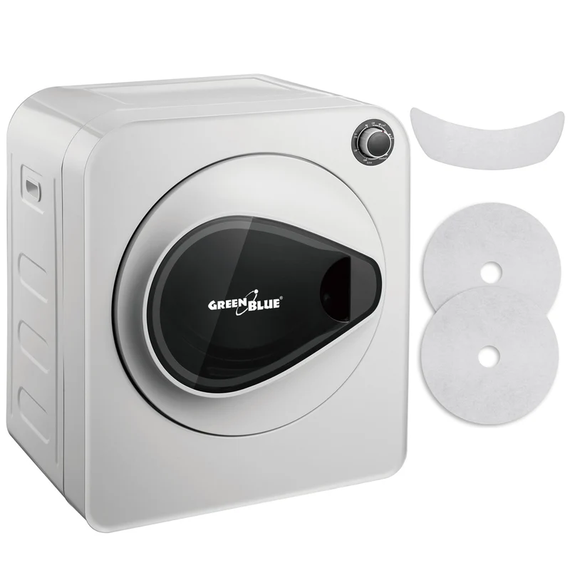 GreenBlue elektrische wasdroger, 3kg belasting, GB405 + GreenBlue wasdroger filterset GB483 , 1x toevoer, 2x afvoer, (past op GB405, GB410, GB415)