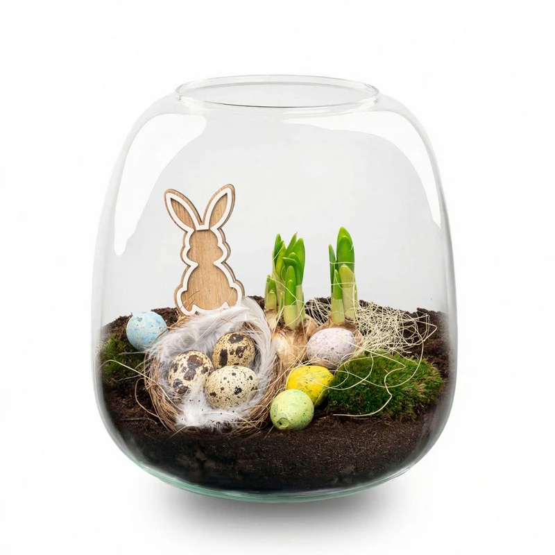 Emma Mini Easter - Open terrarium - Flessentuin DIY kit