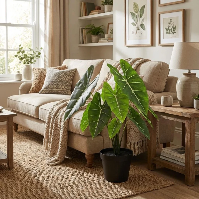 Kunstplant Alocasia Polly
