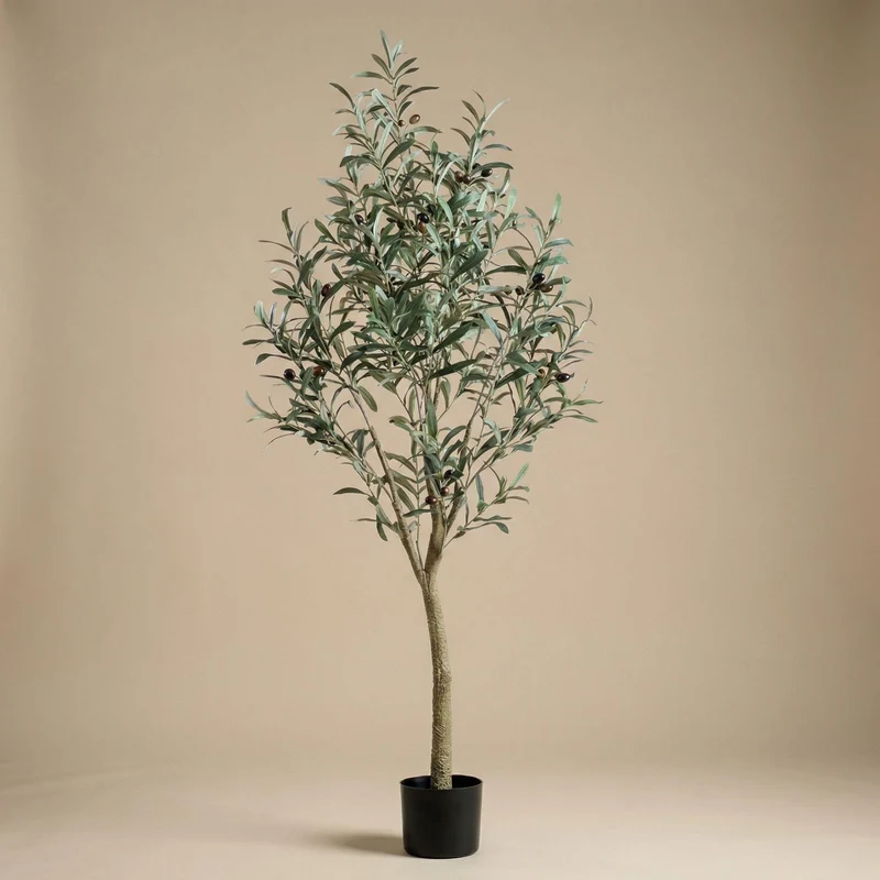 Kunst olijfboom in pot