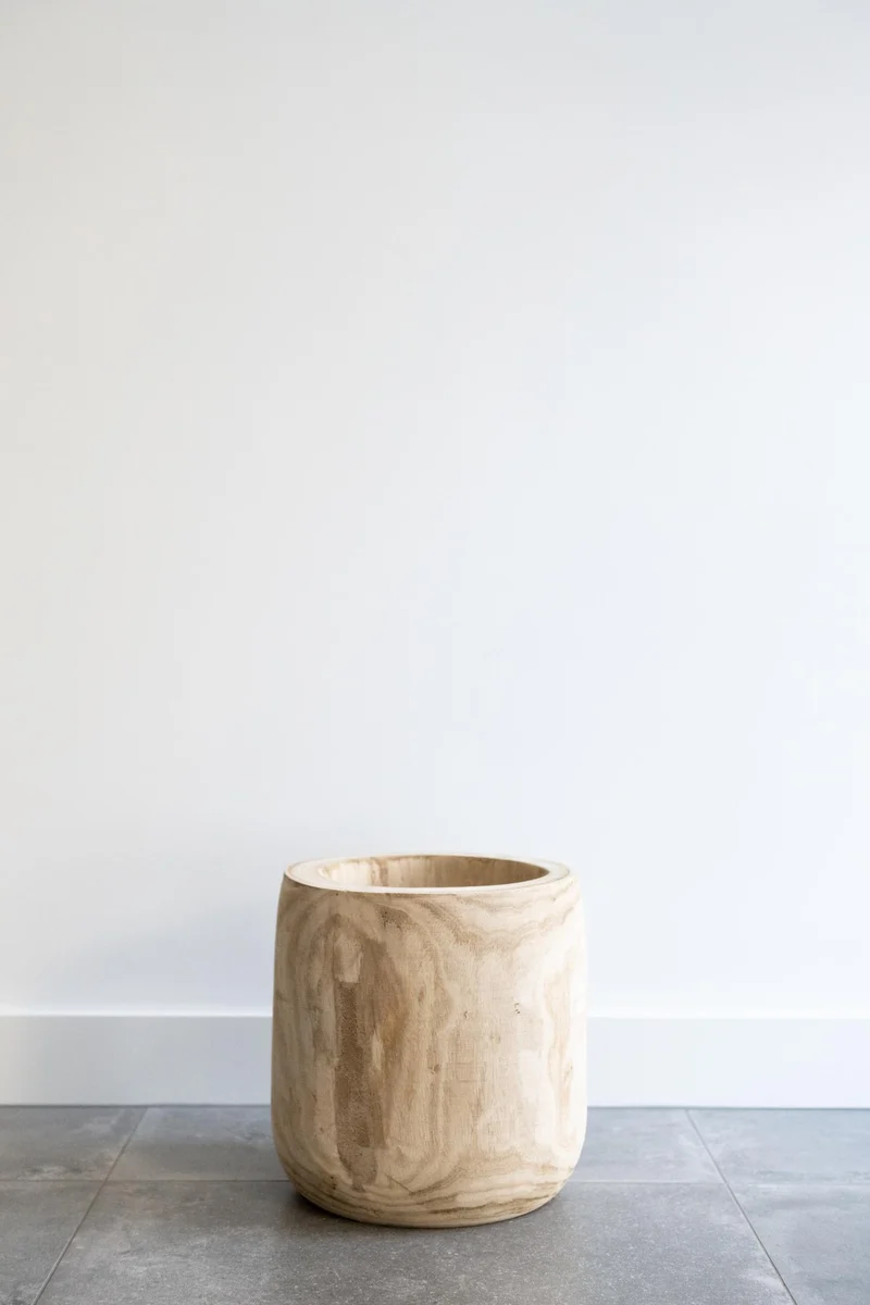 Pot - Hout lichtbruin - Pia pot - L - H31 W29