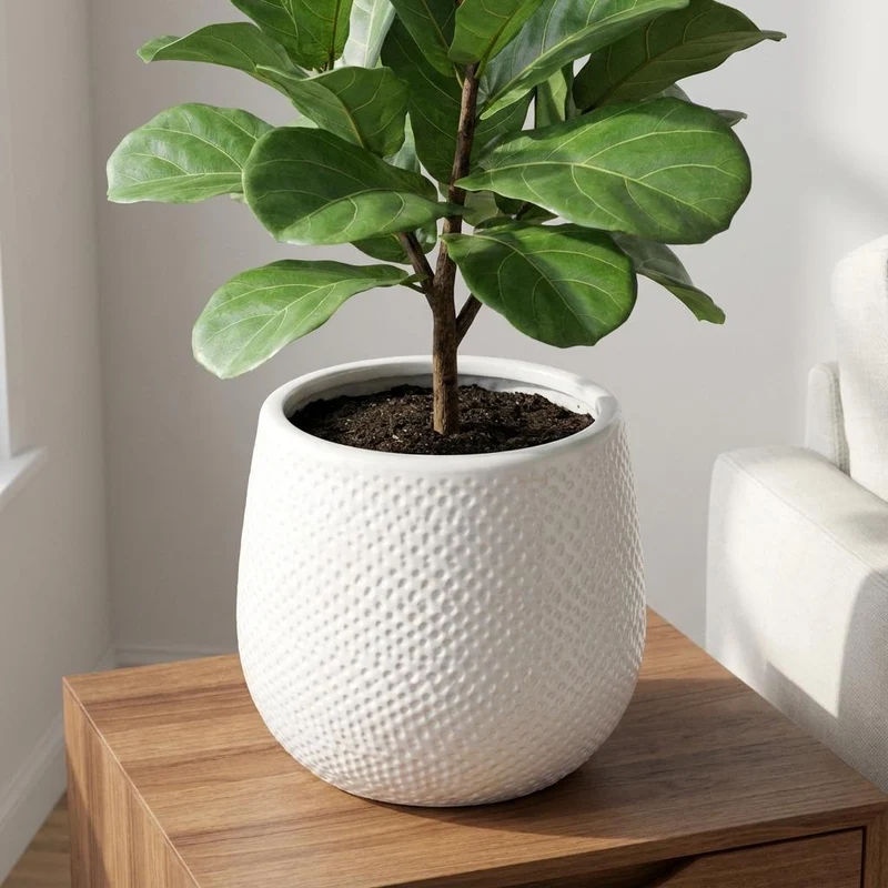 Pot Gabriel rond wit