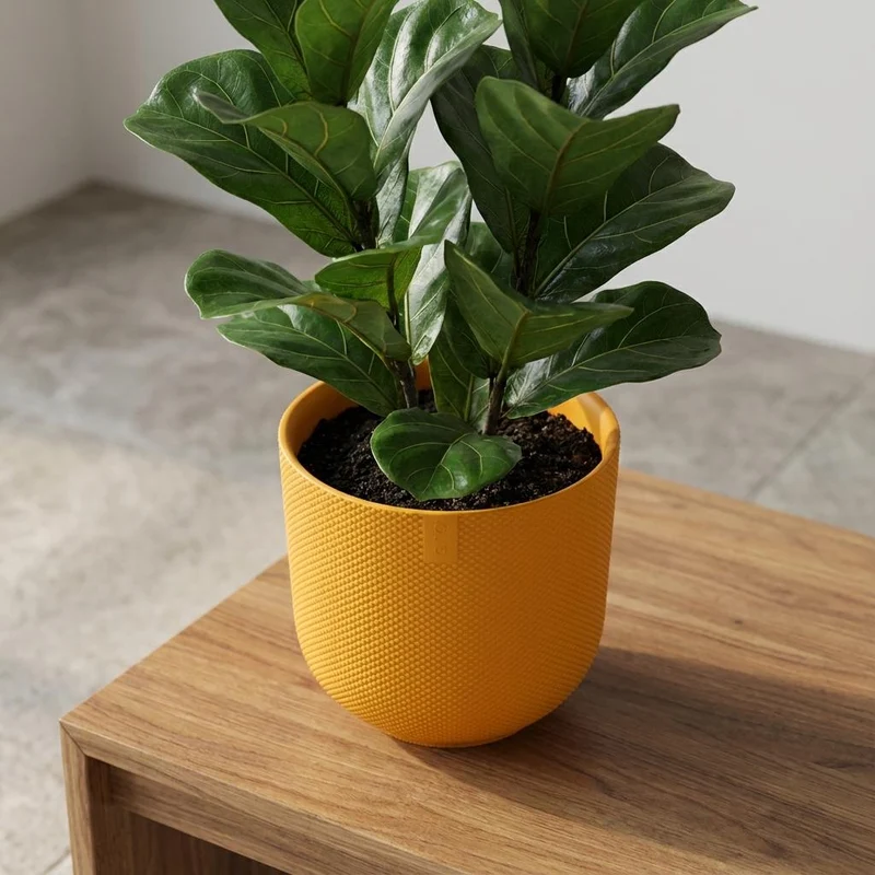 Pot Elho Jazz Round Amber Yellow - D19