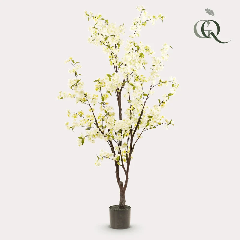 Kunstplant - Prunus - Kersenbloesem - Wit