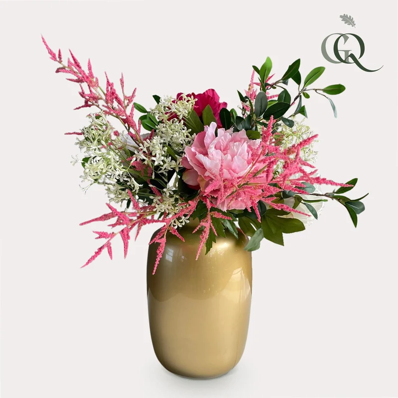 Kunstbloemen - Boeket L - Shiny Pink