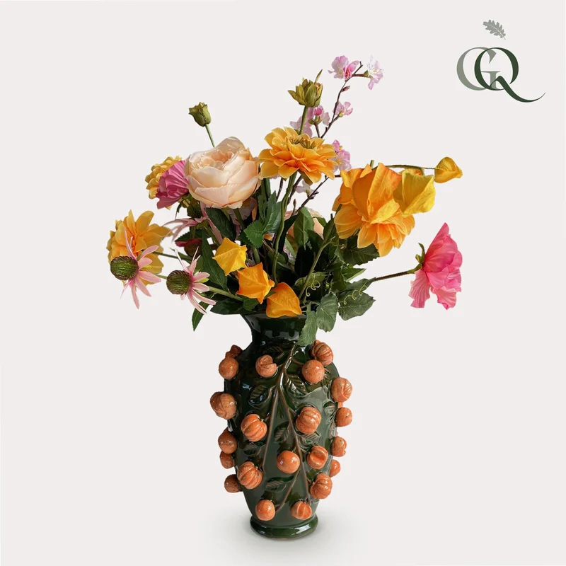 Kunstbloemen - Boeket L - Orange Summer