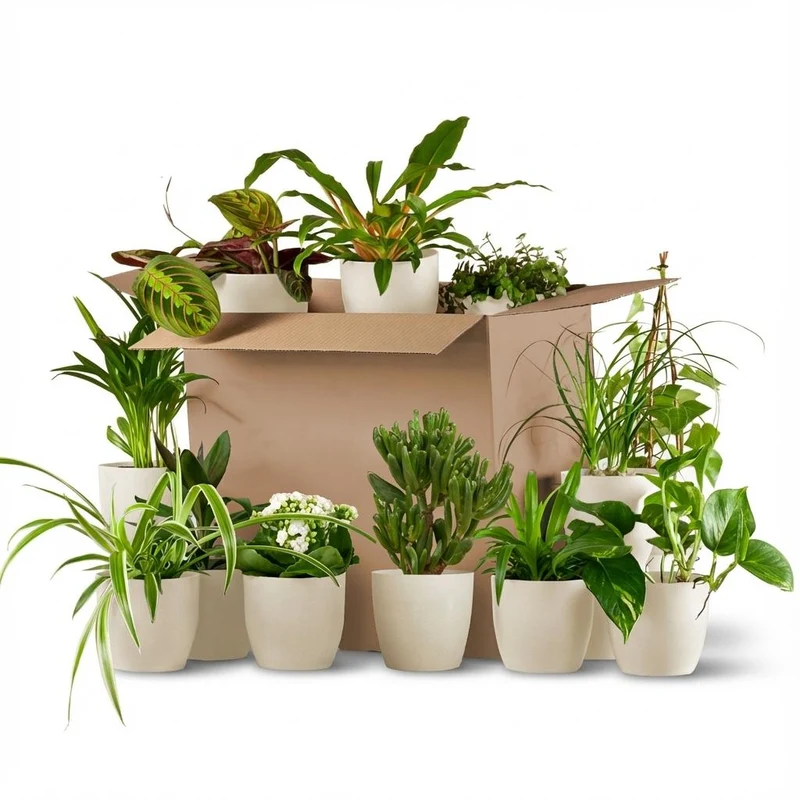 Kneusjesbox (12 stuks) incl. 12 witte potten