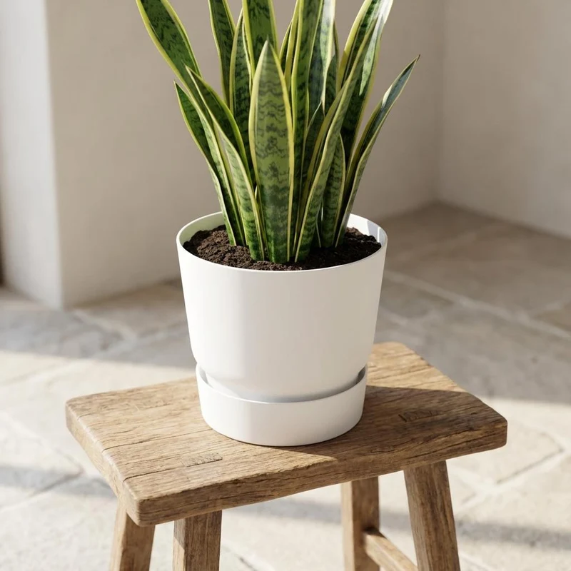 Elho greenville round white