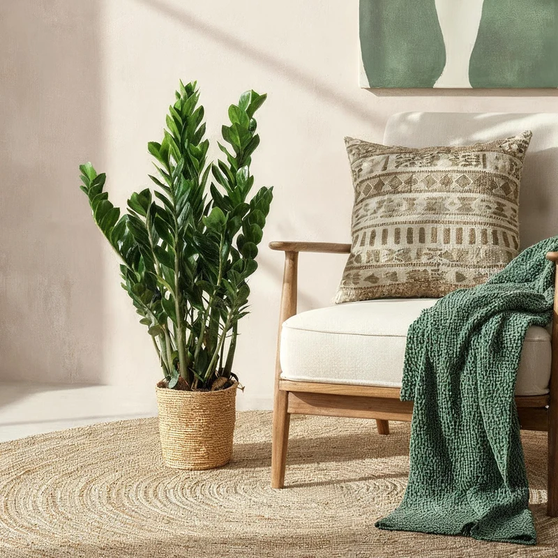 Zamioculcas - ZZ-plant met mand