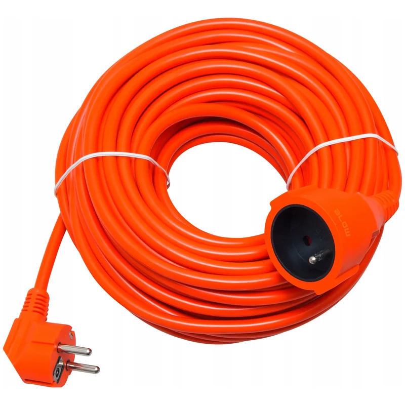 Blow-stekkerdoos, oranje, lengte 50 m, geaard stopcontact, PR-160