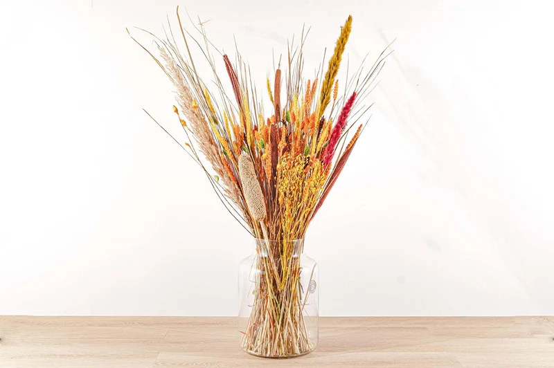 Droogbloemen boeket - Orange XL - Droogboeket