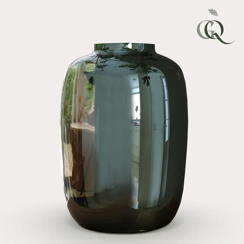 Vaas glas - Grijs - Artic - M - H35 W25