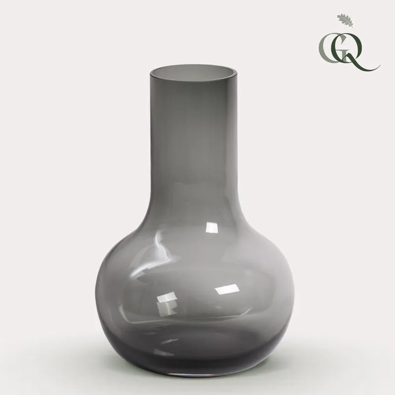 Vaas glas - S - H37 W25 - Seim - Grijs