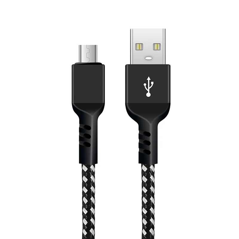Maclean MicroUSB-kabel ondersteunt Fast Charge 2,4 A Energy MCE473 1 m 5V / 2,4 A - datatransmissie Zwart