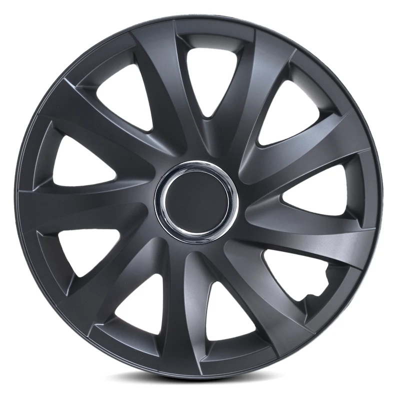 Universele wieldoppen 14" NRM DRIFT zwart mat 4 stuks