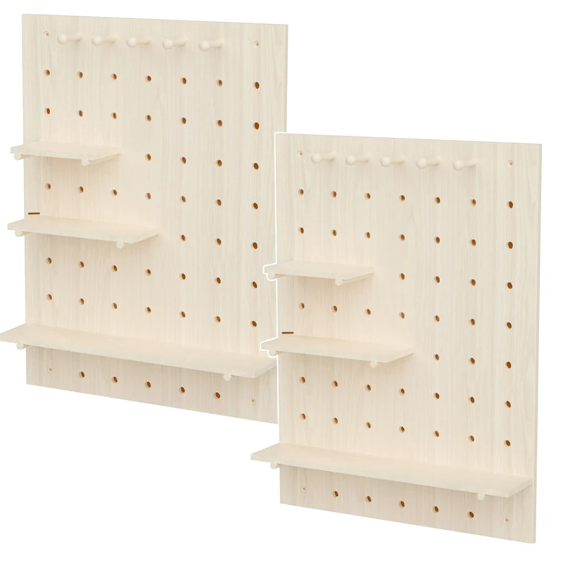 Organisateur de tableau blanc en bois Maclean, couleur bois clair, 60x80 cm, max. 20 kg, MC-131 WD, 2 pièces