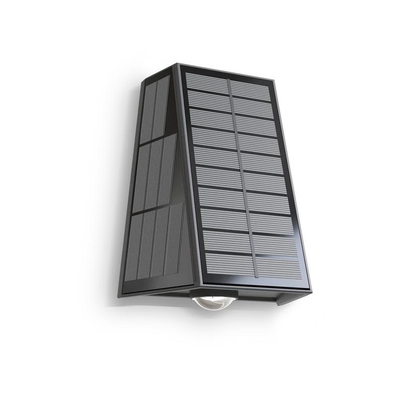 Calex Matera Solar Wall Light - Up & Down - Black