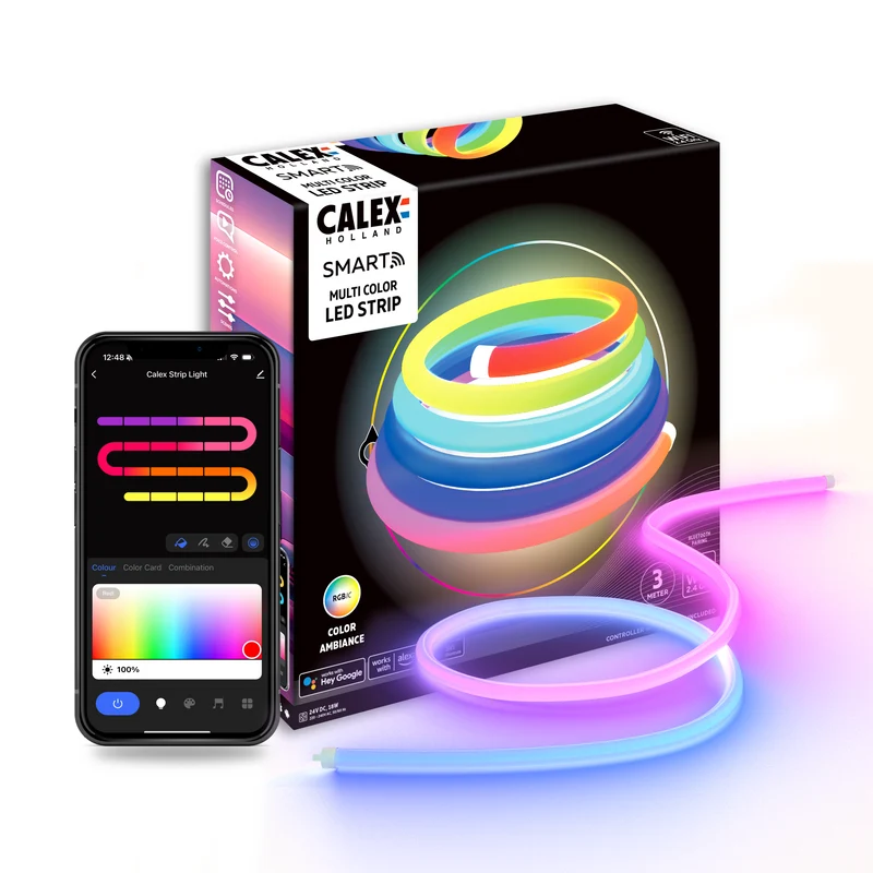 Calex Smart Neon 360 Tube - 3M - RGBIC (IP44)