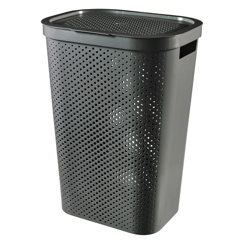 Curver Infinity gerecyclede wasmand 60L donkergrijs