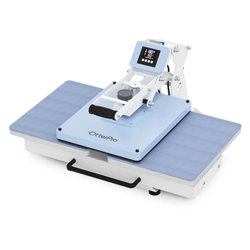 Halfautomatische vlakbedpers met twee stations OtterPro + Automatisch openen