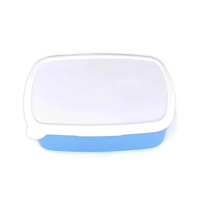 Broodtrommel / Lunchbox Blauw voor sublimatie