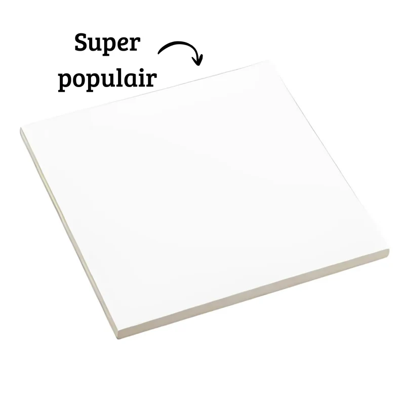 Sublimatie Keramische Tegel 10.8 x 10.8cm Wit Mat voor sublimatie - Keramiek
