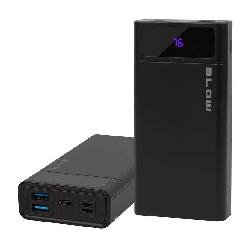 Batterie externe 20 000 mAh PB20E Quick Charge 30 Power Delivery 20 W, noire, Blow
