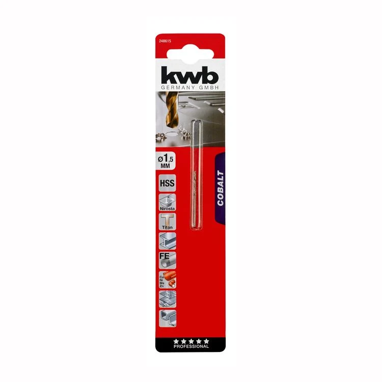 KWB cobalt metaalboor ø1,5mm