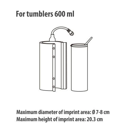 Element 600ml Ø 6,5 cm Tumbler voor de Craft Express Elite Pro Mok/Tumbler press