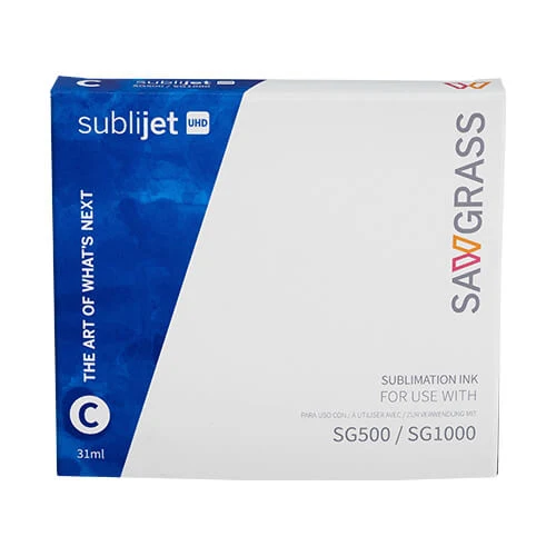 Sawgrass SubliJet UHD Cyaan Sublimatie Inkt SG500 / SG1000 – 31ML Origineel