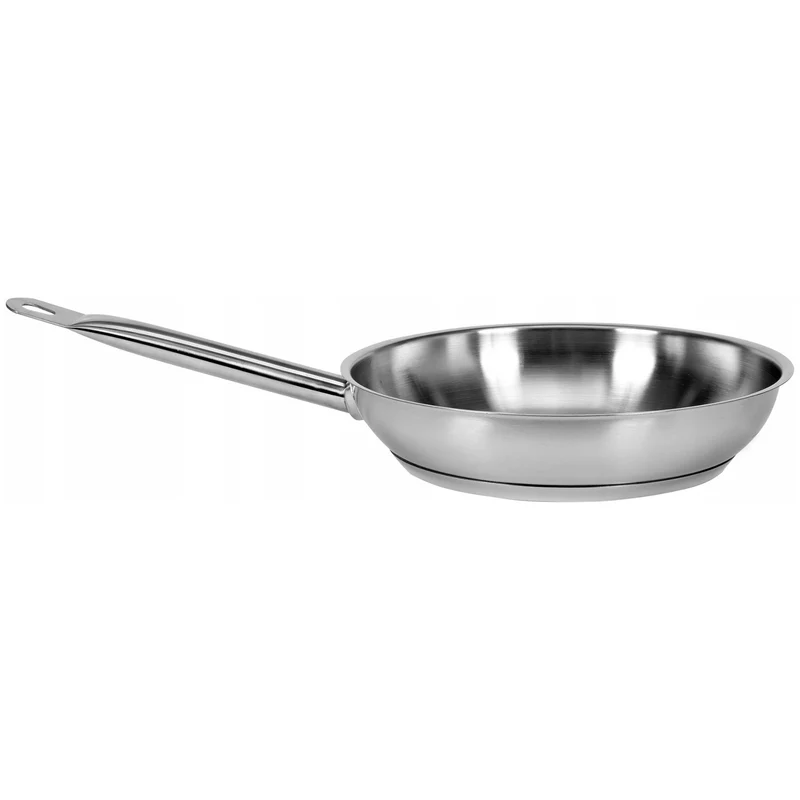Poêle professionnelle Yato Gastro, pour tous types de cuisinières, en acier inoxydable, diamètre 24 cm, capacité 2,3 L, lavable au lave-vaisselle, YG-00101