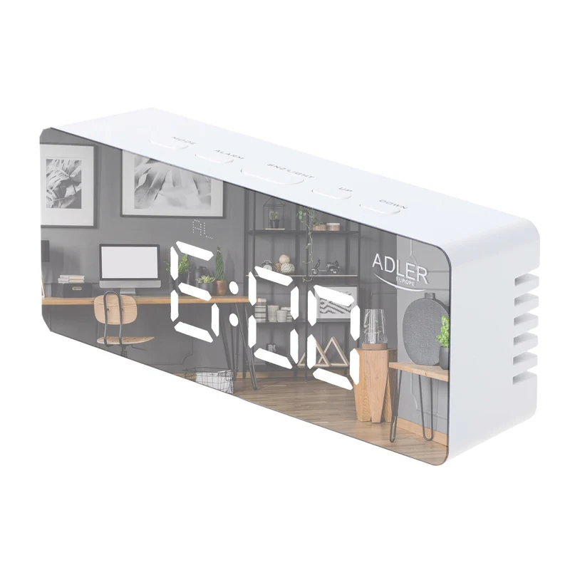 Wekker met LED-display en thermometer Adler AD 1189 W