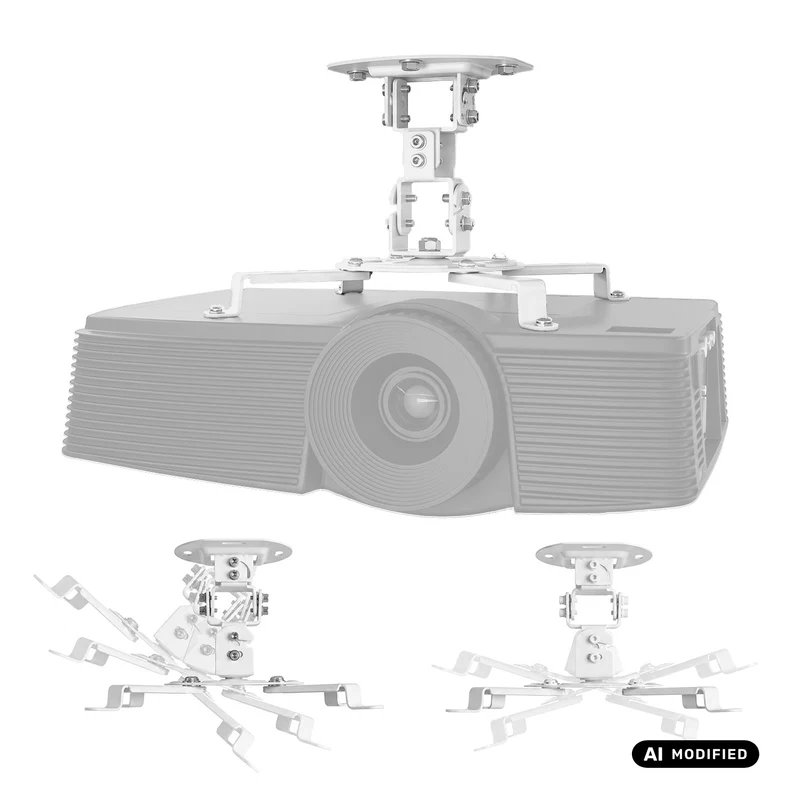 Plafondbeugel / -hanger voor Maclean-projector, 54~320 mm, tot 13,5 kg, 360 graden draaibaar MC-200 W