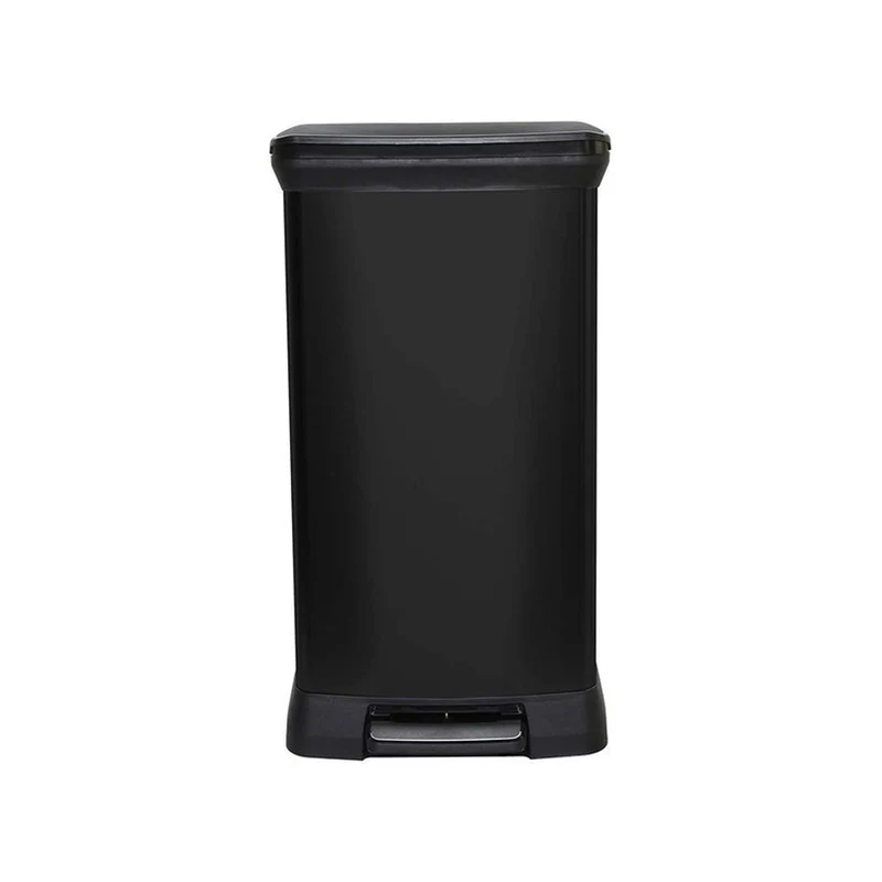 Metalen afvalbak met pedaal CURVER DECO BIN 50L - zwarte kleur