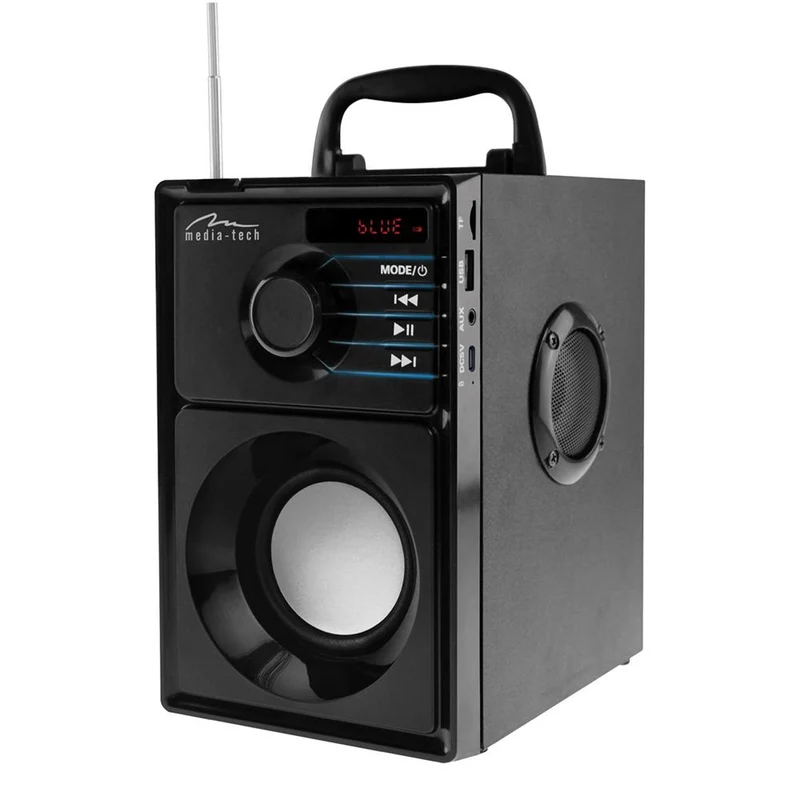 Media-Tech draadloze luidspreker, Bluetooth 5.1, FM-radio, AUX, RMS 15W, MT3179