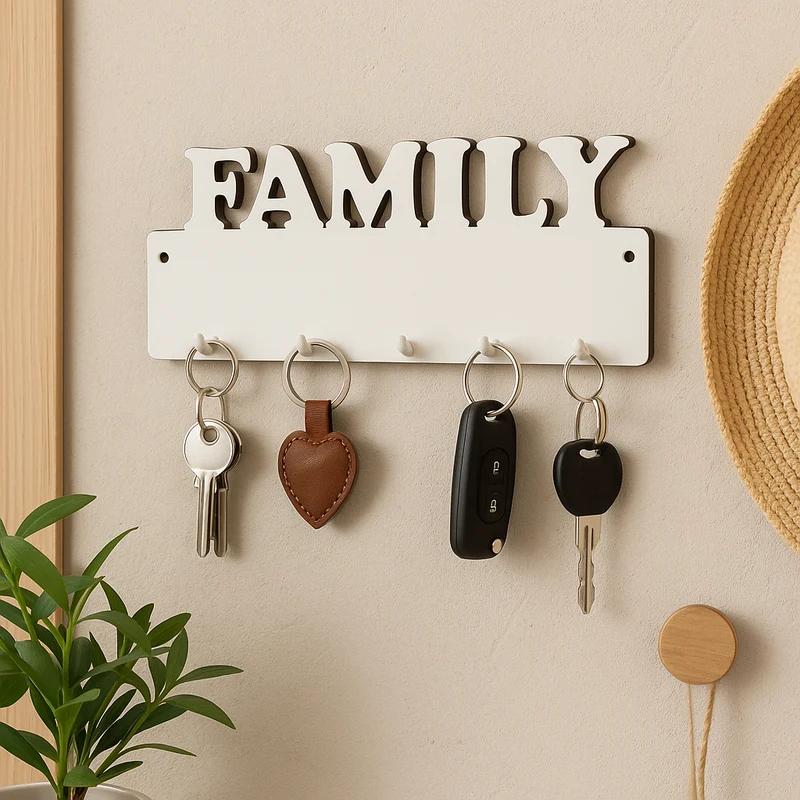 MDF Family bord voor sleutels