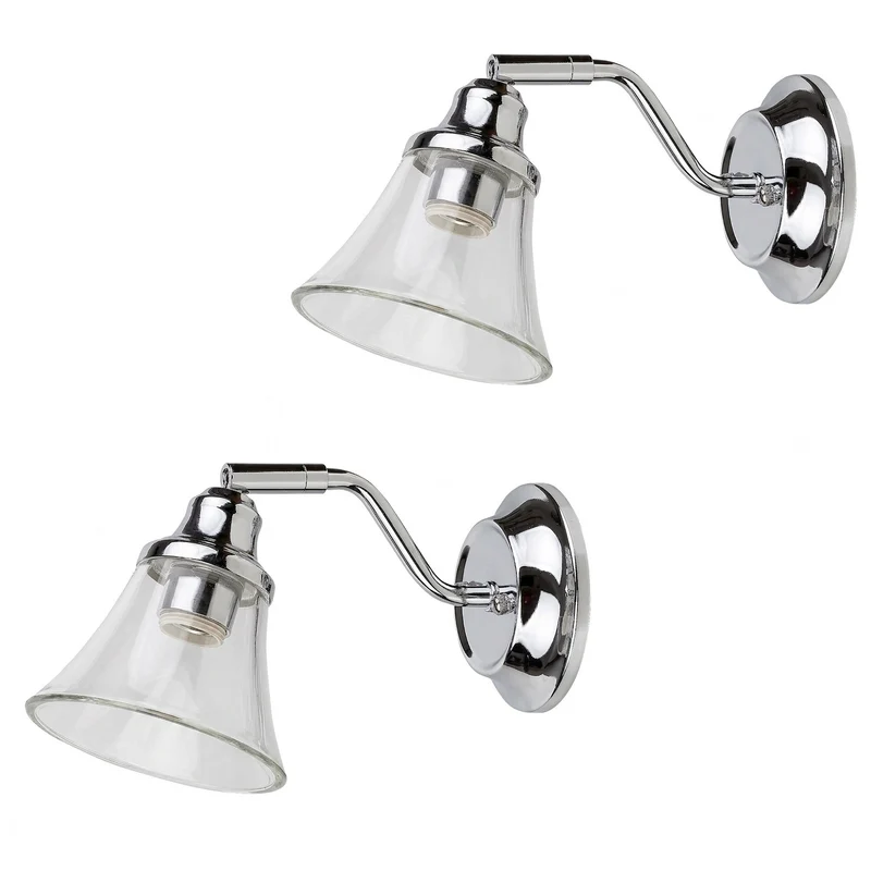 Badkamerwandlamp RABALUX ANTOINE 3207 E14 IP44, 2 stuks
