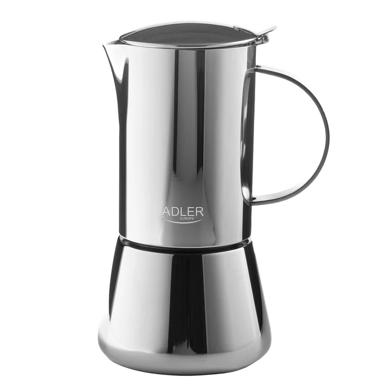 Adler koffiezetapparaat, espressomachine, inhoud 620 ml, kleur zilverstaal, AD 4417