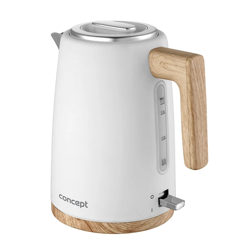 Concept RK3315 - Waterkoker 1,7L - 2200W - roestvrij staal - Wit