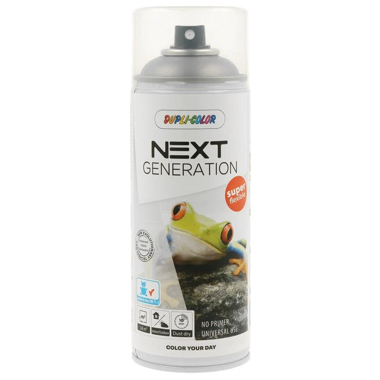 Dupli-Color Next spuitlak zijdeglans zilver metalic 400ml