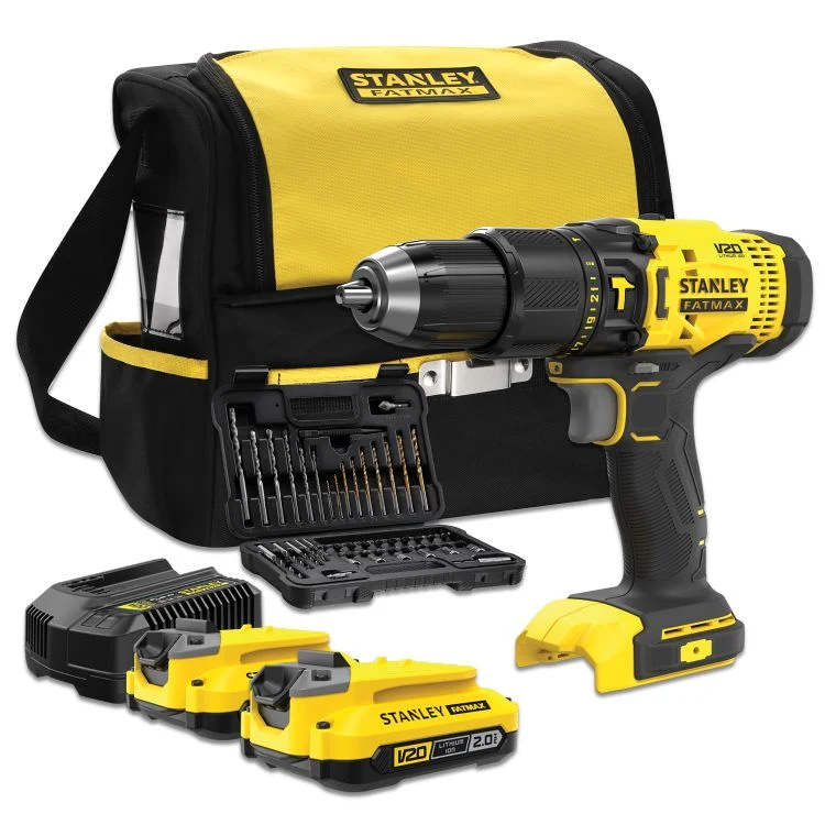 Stanley FatMax schroef-/klopboormach SFMCD711DSA-QW 18V 2 accu's
