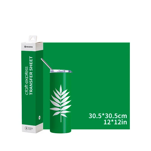 Craft Express Transferfolie Groen – 30,5 x 30,5 cm – 8 Stuks