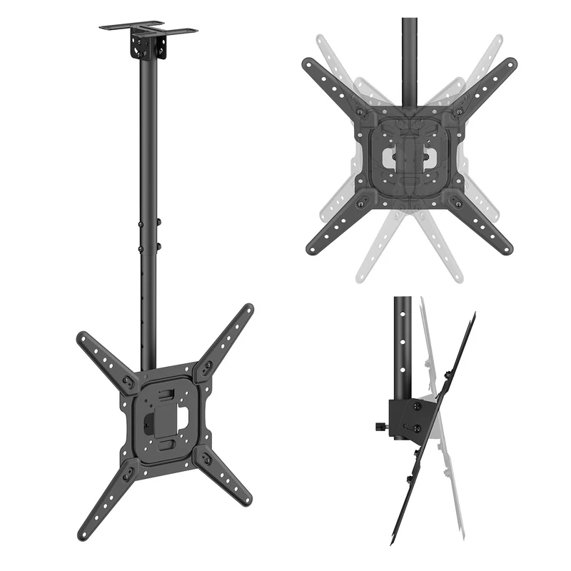 Support / fixation au plafond pour téléviseur Maclean, charge maximale 35 kg, 23-55", VESA max. 400x400, MC-174
